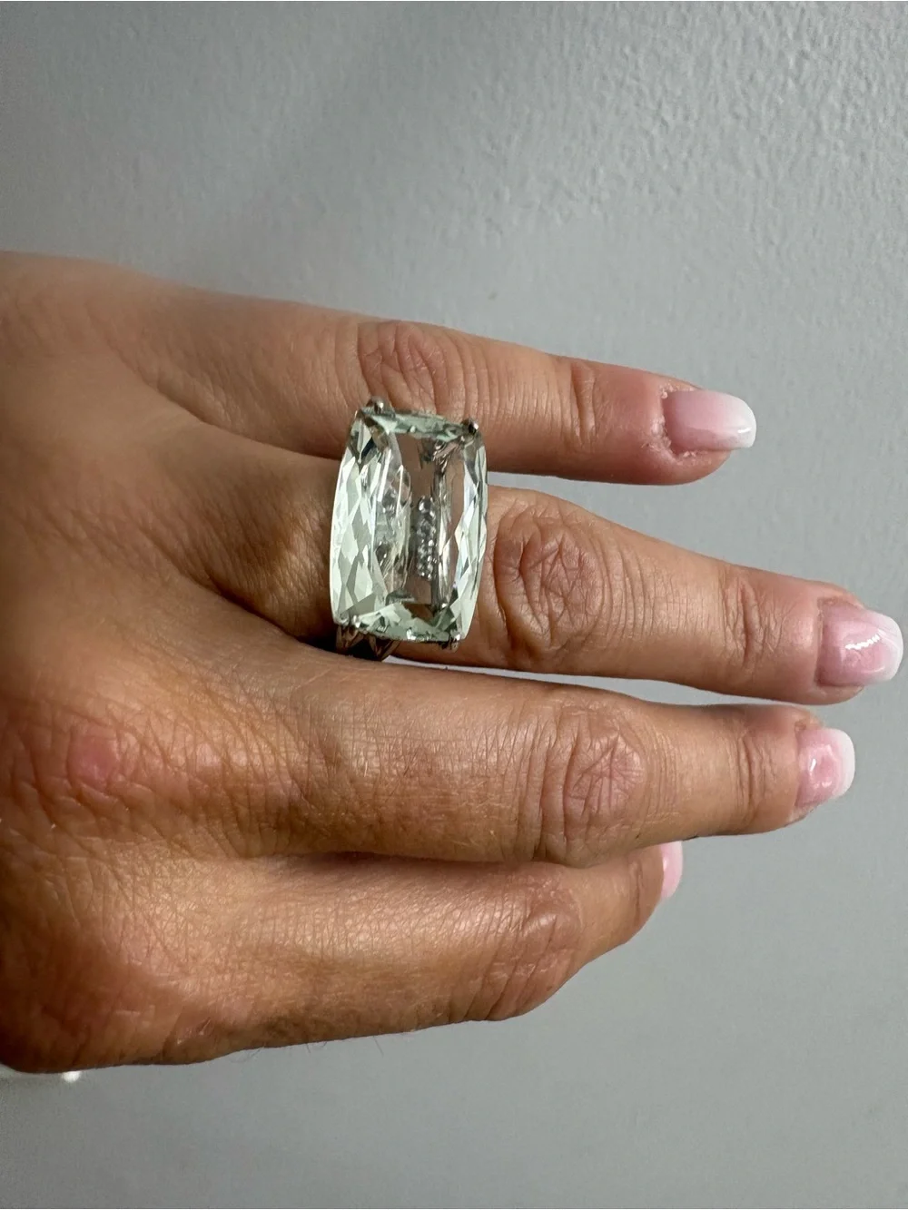 Statement Clear Crystal Cocktail Ring - Women Jewelry